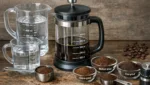 Die optimale Wassermenge und Kaffeepulver-Mahlgrad fuer die Kaffeepresse