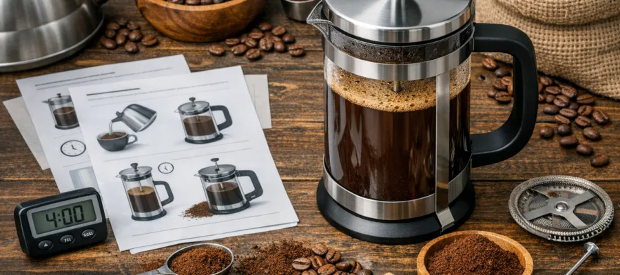 Die ultimative Anleitung zur Kaffeepresse: Schritt-fuer-Schritt Tutorials fuer perfekten Kaffeegenuss