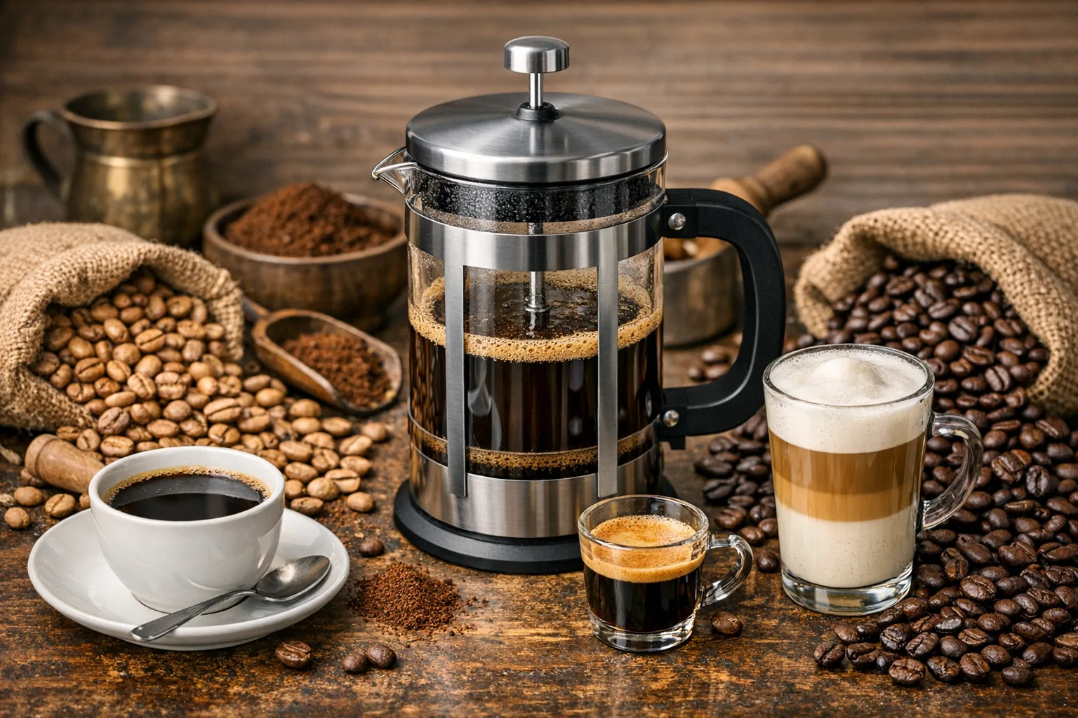 Kaffeepresse Anleitung fuer verschiedene Kaffeesorten: Von Arabica bis Robusta