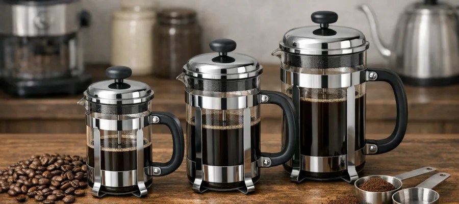 Kaffeepresse kaufen mit perfekter Groesse: Welche Kapazitaet ist optimal fuer Anfaenger?