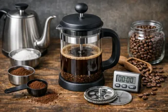 Kaffeepresse richtig bedienen: Schritt für Schritt