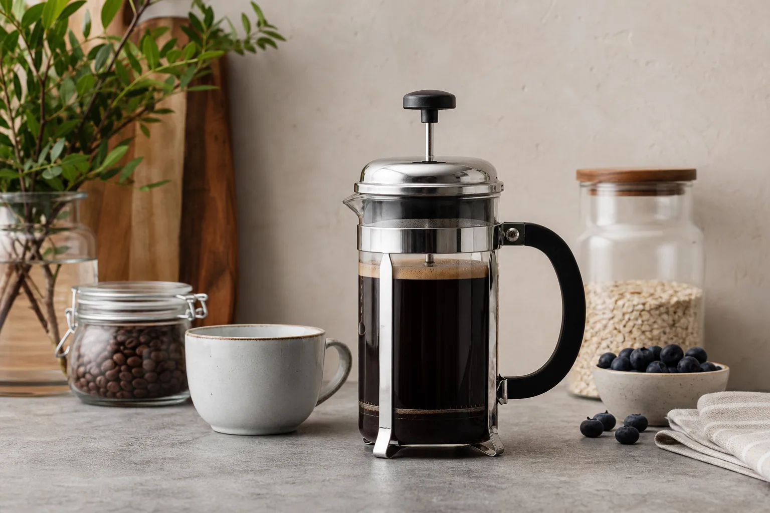 Fruehstuecksrezepte mit Kaffeepresse